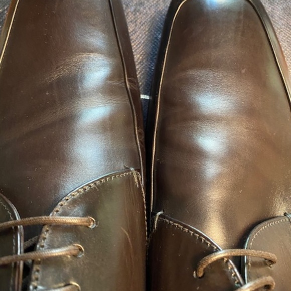 Prada Brown Leather Lace Up Shoes Size 10.5 - Picture 16 of 16